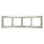 Рамка стеклянная VOLTUM S70 на 4 поста, (кашемир, стекло)