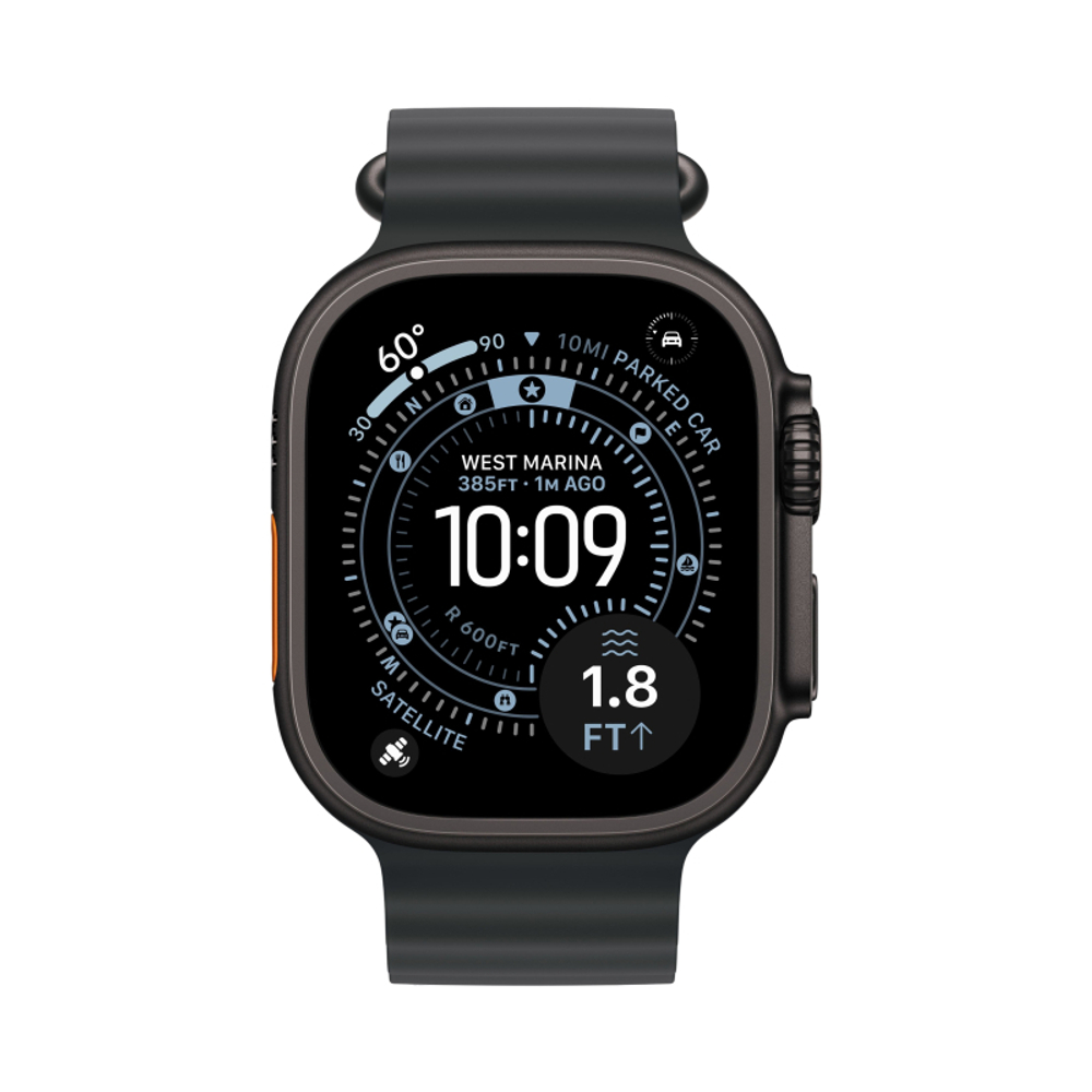 Умные часы Apple Watch Ultra 3, 49 мм, Black Titanium Ocean Band