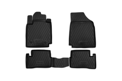 Коврики Standard, в салон NISSAN Micra 2005- , 4 шт. (полиуретан, чёрные) Element.CARNIS00003