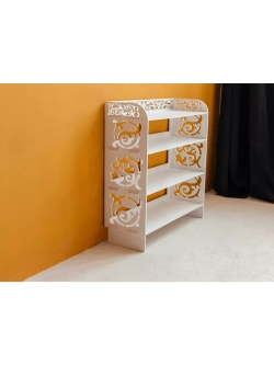 Стеллаж напольный полки деревянные