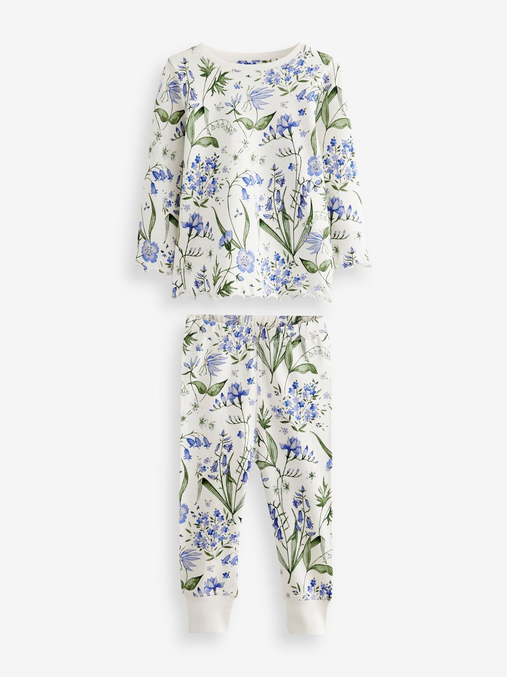 Пижама для девочки Next N39-301, 3 шт., Белый, Голубой