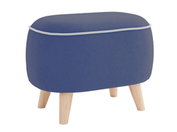 Пуф Лона / велюр киото нэви/велюр киото сильвер