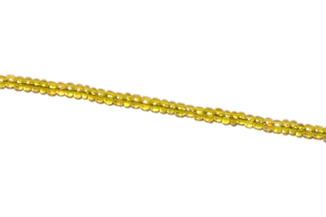Цепочка бисер жёлтая перламутр 19, 60 см