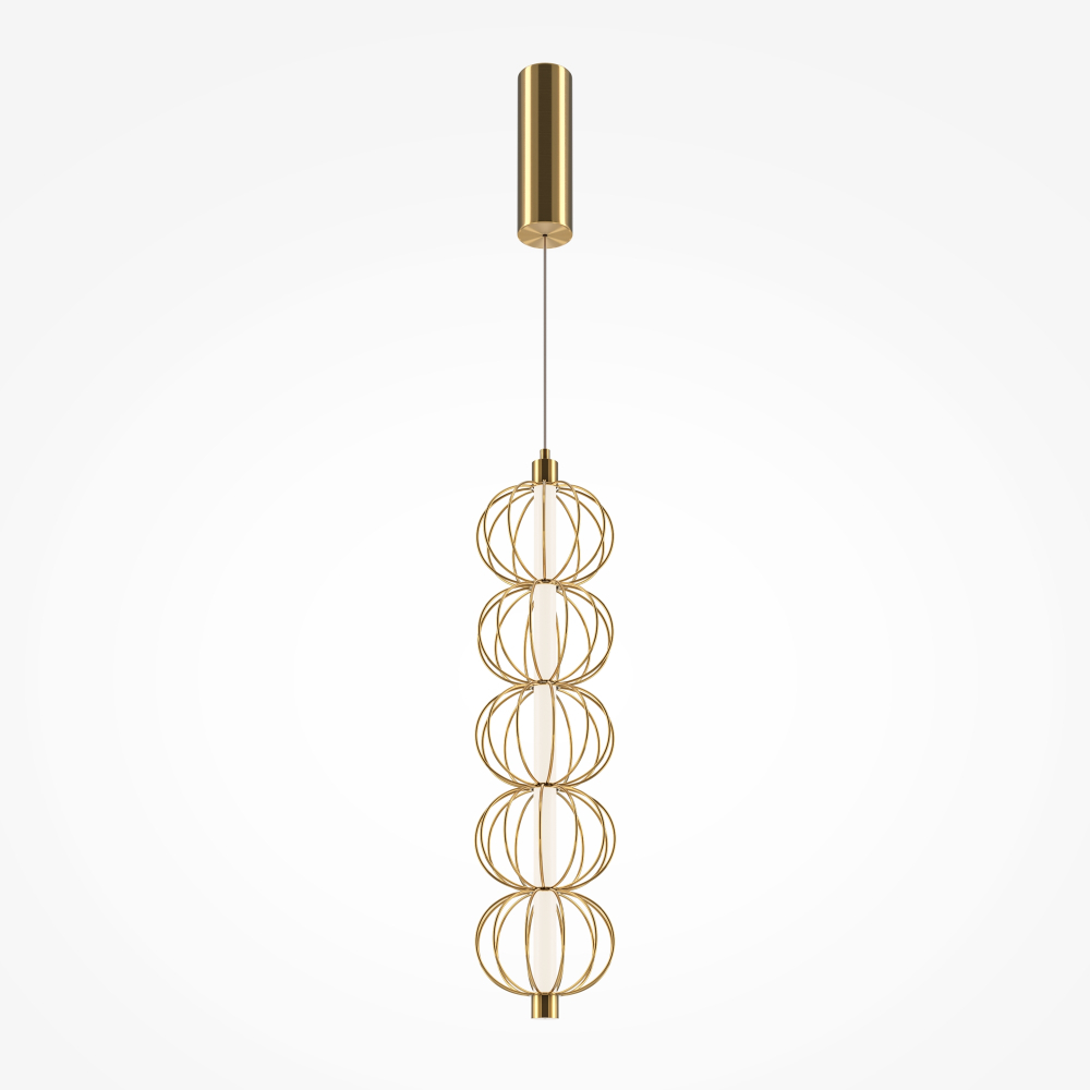 Подвесной светодиодный светильник Maytoni Golden Cage MOD216PL-L10G3K