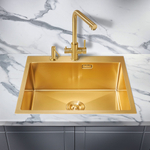 Мойка для кухни MILACIO Denia  59 Steel MC.77498 золото