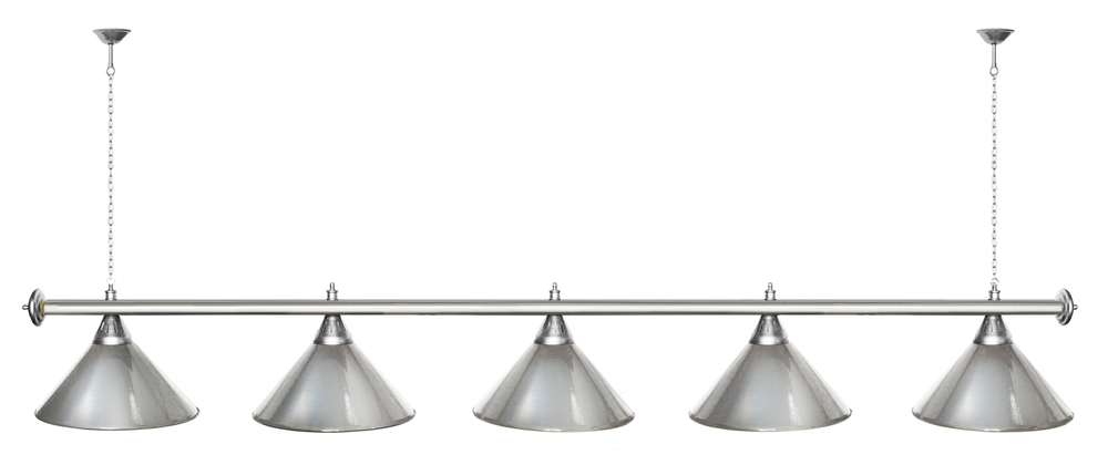 Лампа STARTBILLIARDS 5 пл. (плафоны золотые,штанга золотая,фурнитура золото)