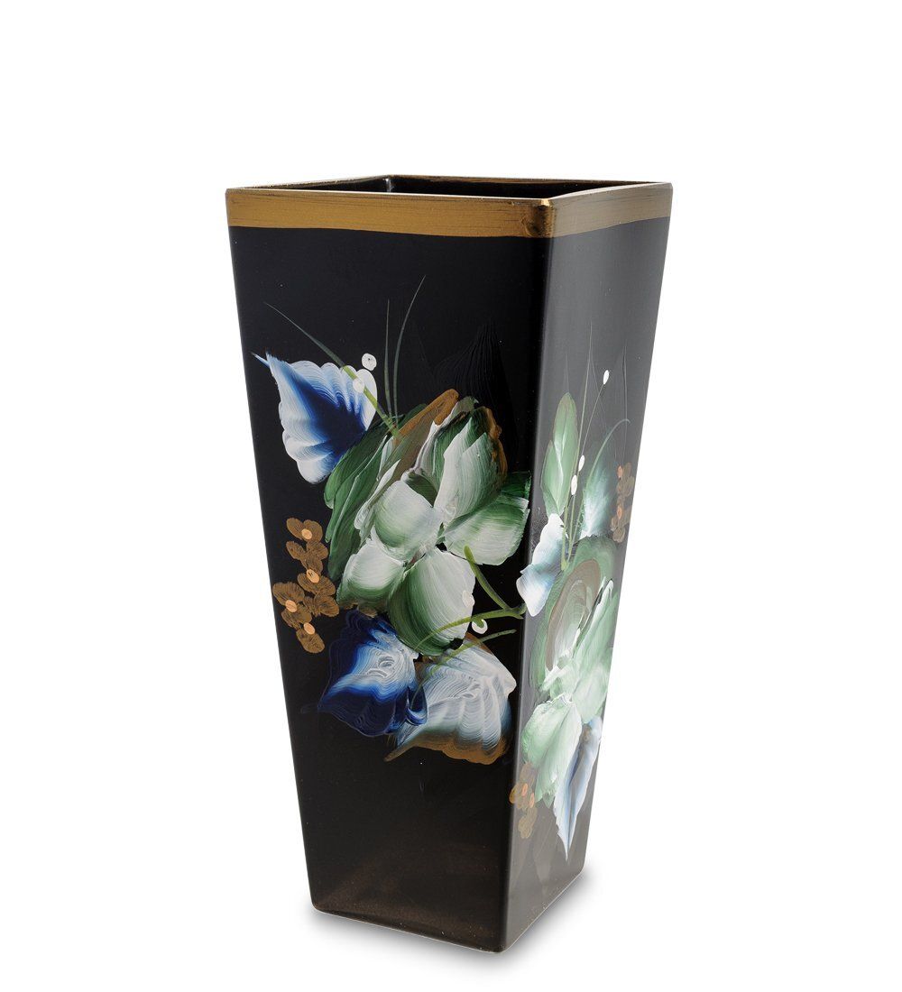 VZ-521 Ваза стеклянная «Жостово» h-300 (факел)