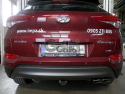 Фаркоп оцинкованный Galia H095C для Hyundai Tucson дорестайл 2015-2018, Kia Sportage 4 дорестайл 2015-2018(паспорт и сертификат в комплекте)(без электрики)