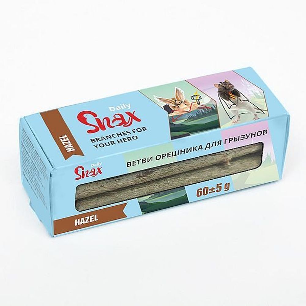 Ветви орешника Snax Daily для грызунов 60 г