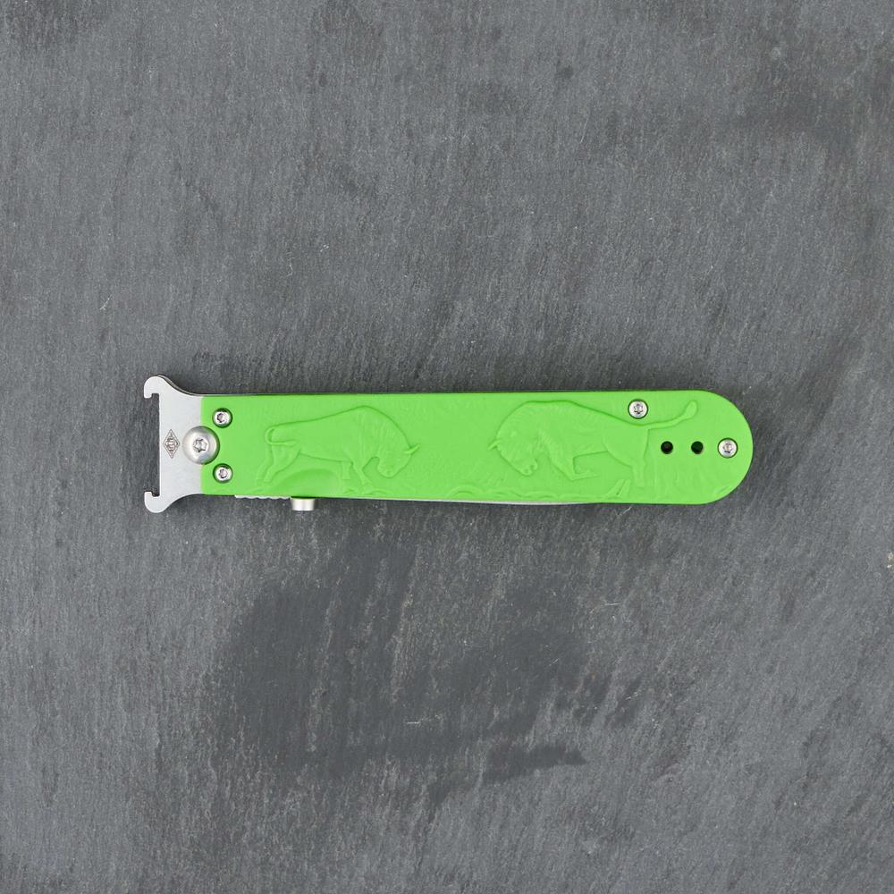 Нож Зубры зеленый (однолезвийный)