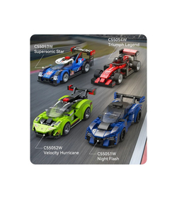 Конструктор CaDA спортивная машинка Velocity Hurricane 1/24 (165 деталей)
