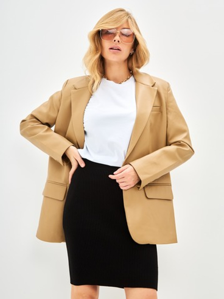 Юбка вязаная короткая