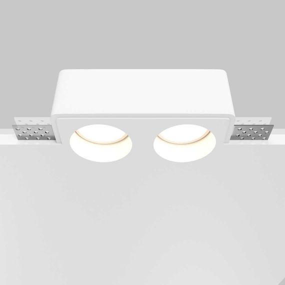 Встраиваемый светильник Maytoni Technical Gyps Modern DL123-GU10-02-W