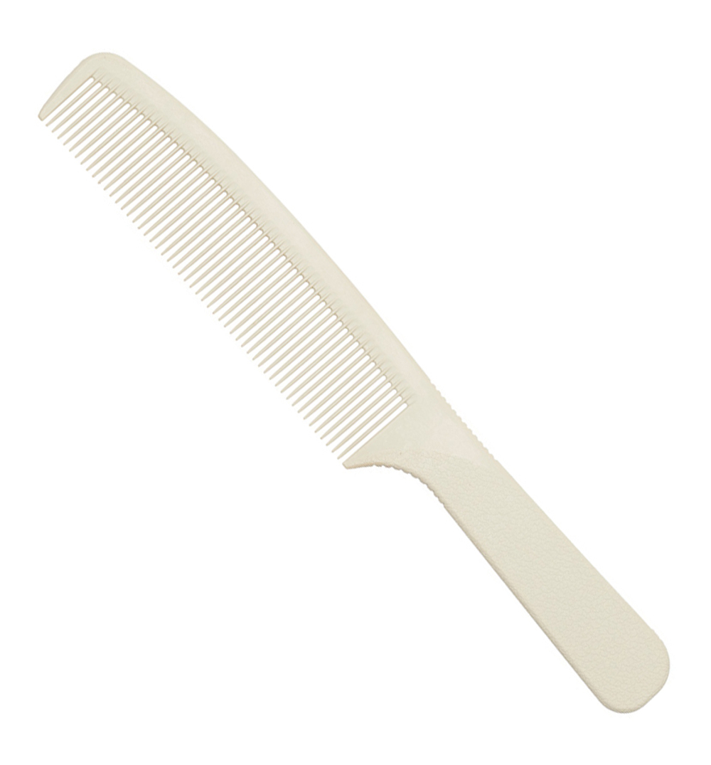 Расческа рабочая с ручкой белая Super Thin, DEWAL, 20,5 см