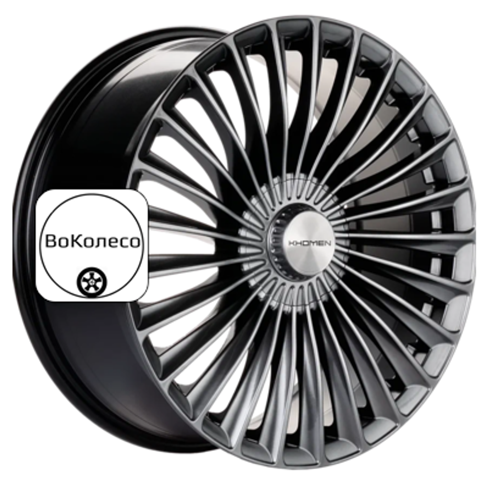 9,5x20/5x112 ET38 D66,6 KHW2008 (Mercedes Rear) Dark Chrome Khomen Wheels