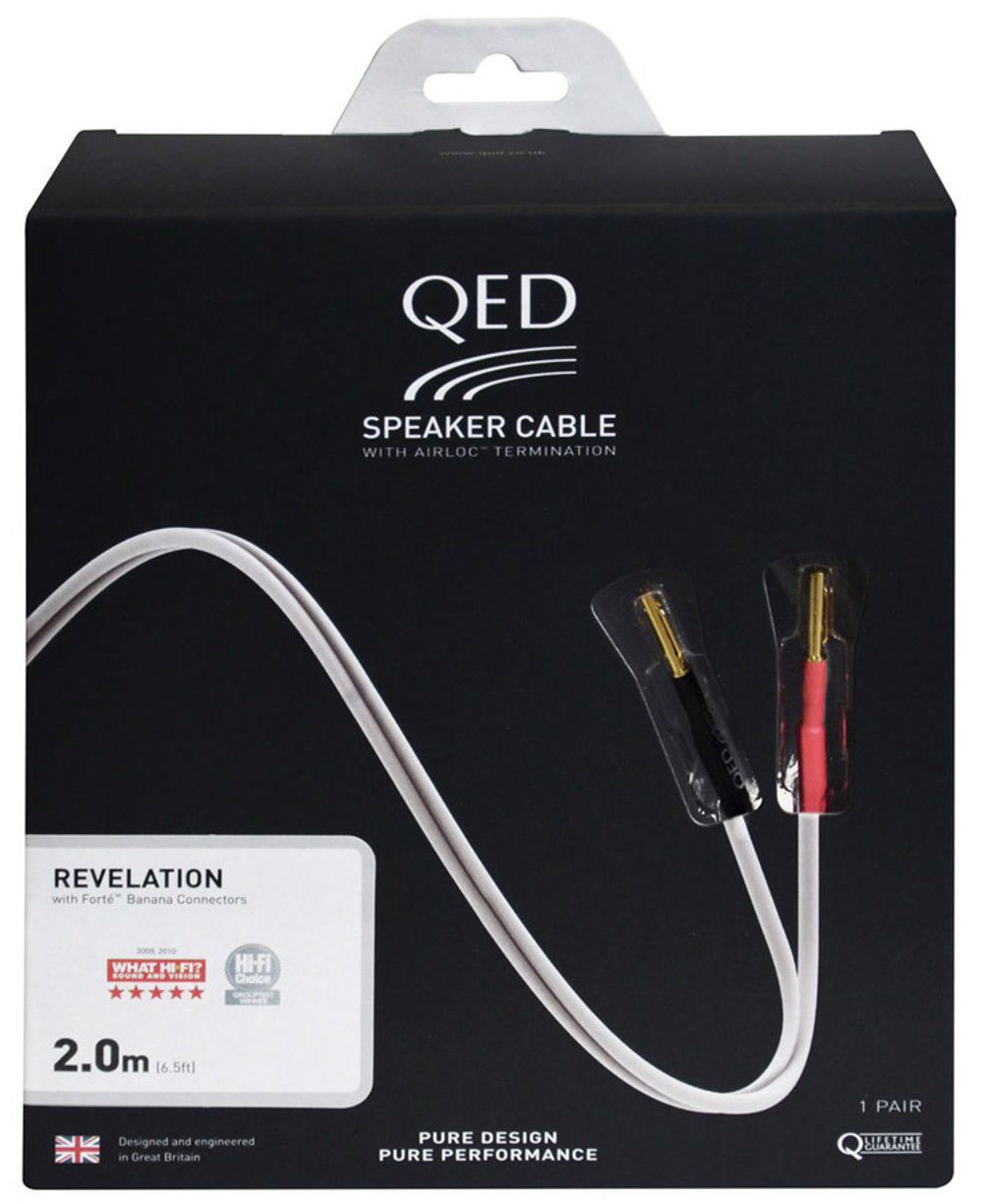 QED (QE1440) Sig Revelation Pre-Term Speaker Cable 2.0m (Banana), кабель акустический, 2.0м
