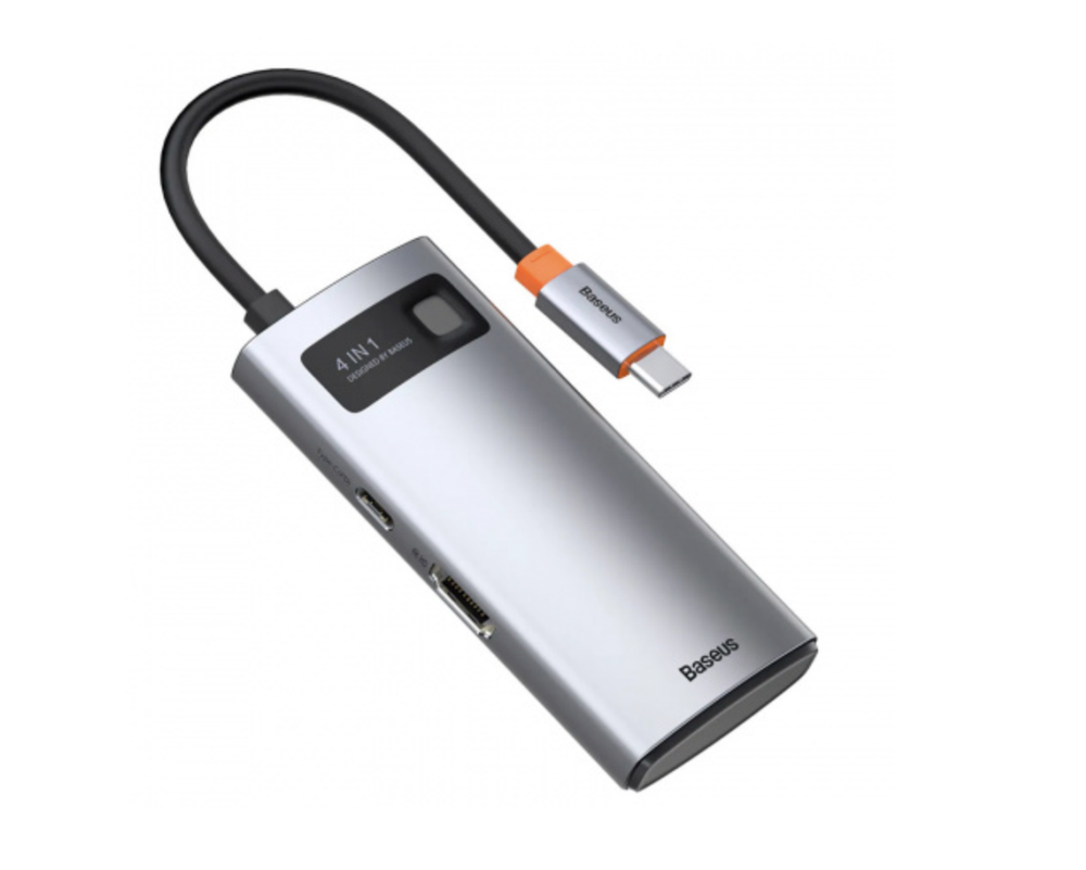 Адаптер Type-C Baseus Metal Gleam (Type-C, 1xUSB3.0, 1xUSB2.0, HDMI) (CAHUB-CY0G)