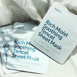 DEAR, KLAIRS Тканевая маска с церамидами Rich Moist Soothing Tencel Sheet Mask
