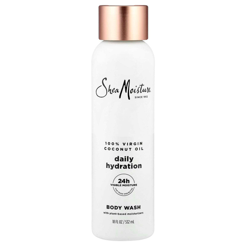 SheaMoisture, гель для душа для ежедневного увлажнения, 100% кокосовое масло первого отжима, 532 мл (18 жидк. унций)