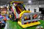 Детский надувной батут-горка "Бульдозер" 15*8*9 м