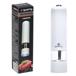 Электромельница перец/соль, пластик, 5см, Белый, на батарейках 4хАА (в комплект не вхо