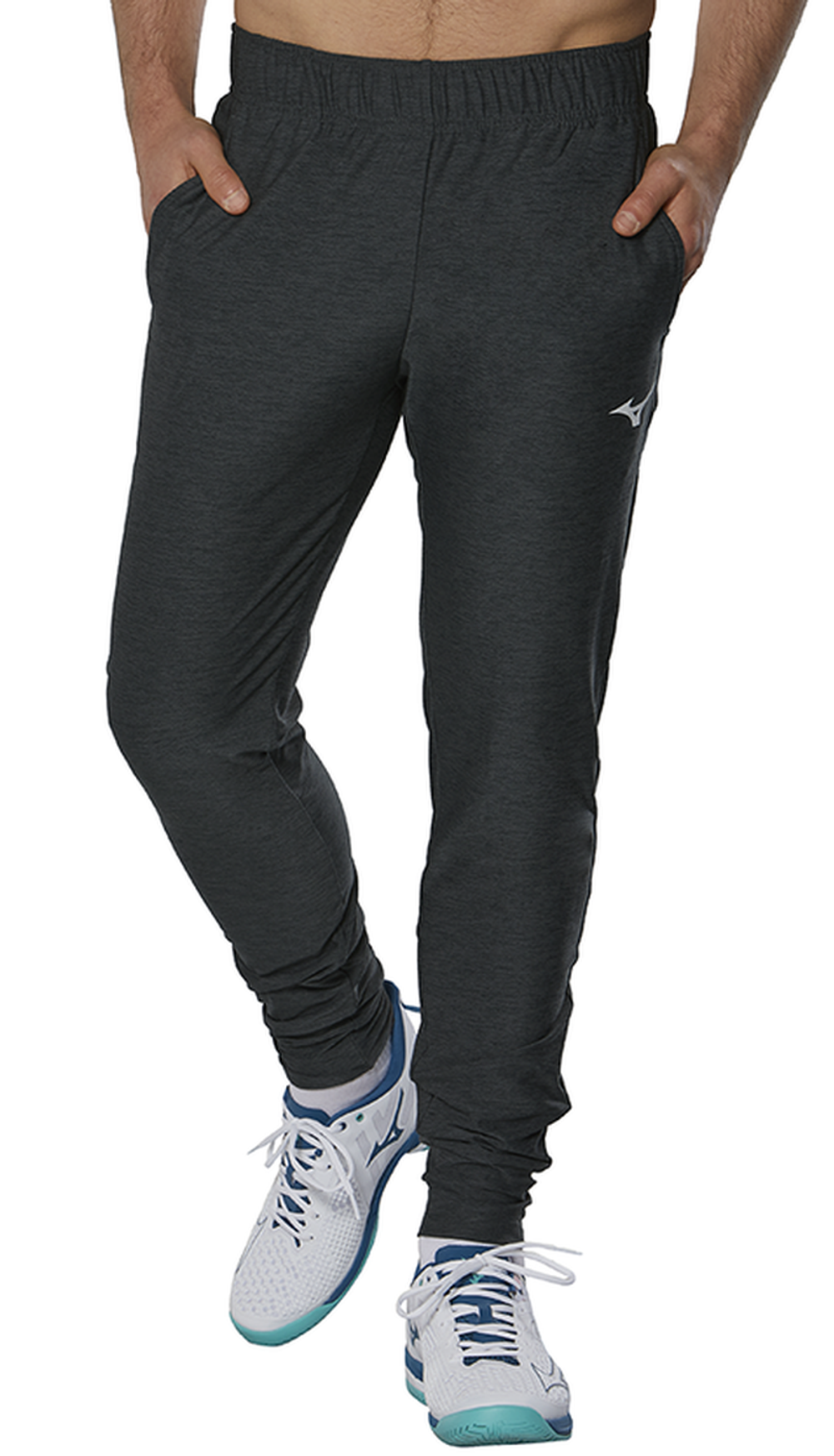 Теннисные брюки Mizuno Training Pant - black melange