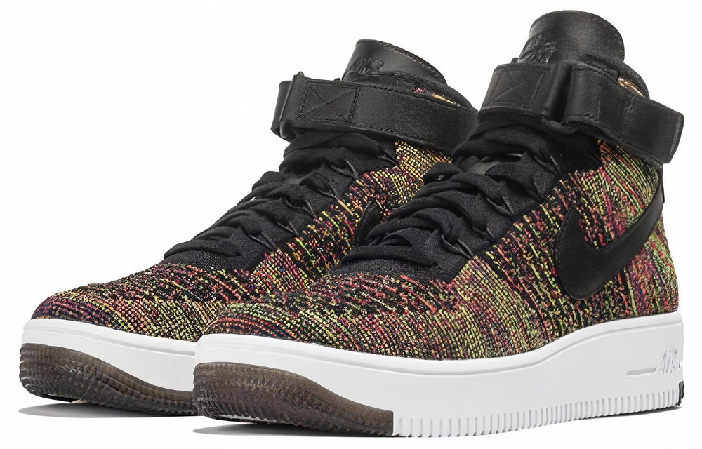 Кроссовки Nike Air Force 1 Flyknit Multi-Color Black