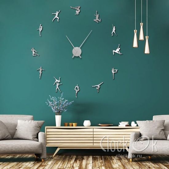 Настенные 3D часы Художественная гимнастика