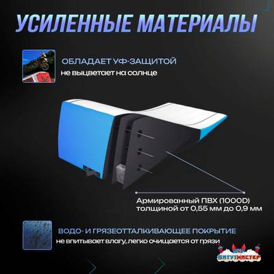 Надувная подушка «RideSlop» для байк-трюков и прыжков, 9×4×1,5 м