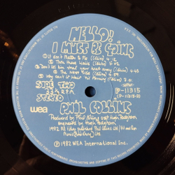 Винтажная виниловая пластинка LP Phil Collins Hello, I Must Be Going (Japan 1982) (No Obi) P-11315