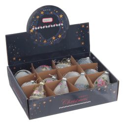 GAEM Набор из 12шт Украшение новогоднее "Шар", D 8 см, L34 W25 H9 см