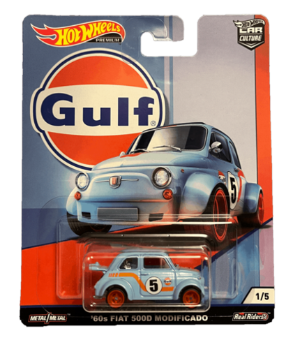 Hot Wheels Premium Car Culture '60s Fiat 500D Modificado (Gulf) (2019)