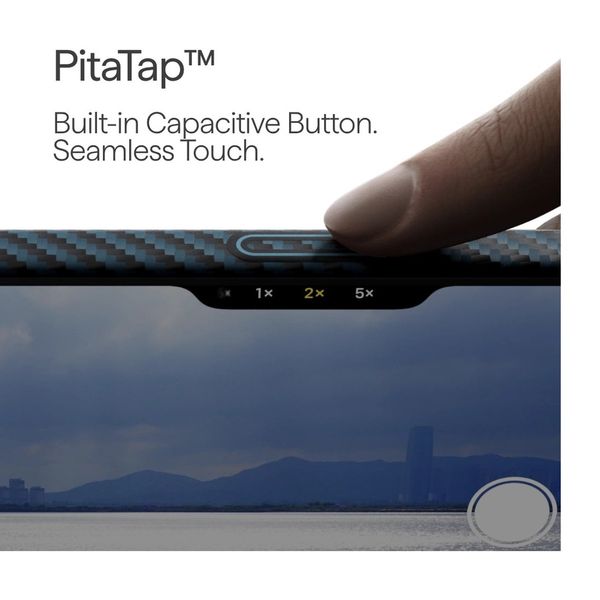 Чехол Pitaka Edge Case для iPhone 17 Pro, Синий | Black/Blue
