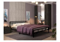 Двуспальная кровать Рейк 160х200 черная