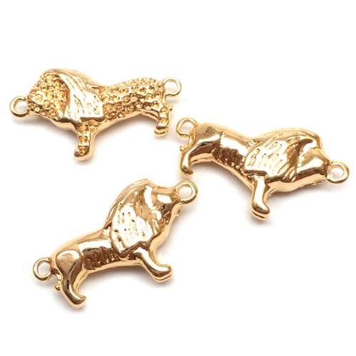 Коннектор "Лев" 21х12 мм, позолота