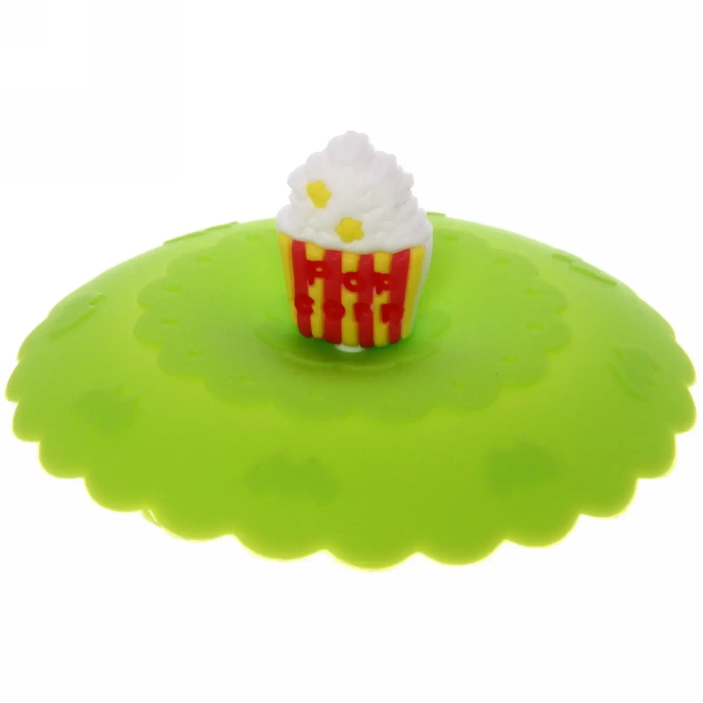 Крышка силиконовая для кружки 10см «Попкорн»