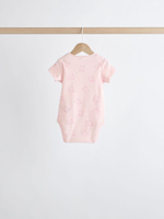 Боди с коротким рукавом для малышей Next N95-308, 5 шт., Молочный, Розовый