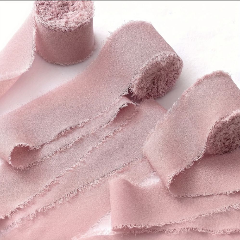 Лента Винтаж Н/О Край, (4см*5м) Пыльно-Розовый