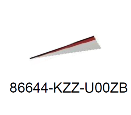 86644-KZZ-U00ZB. STRIPE B, L. MIDDLE COWL *TYPE1* (TYPE1 ). Honda CRF250Rally OEM sticker