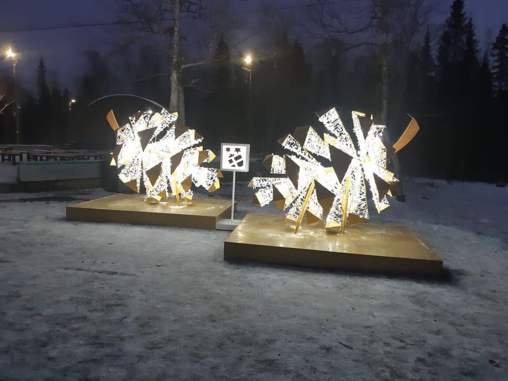 светодиодные фигуры - шишка лесная