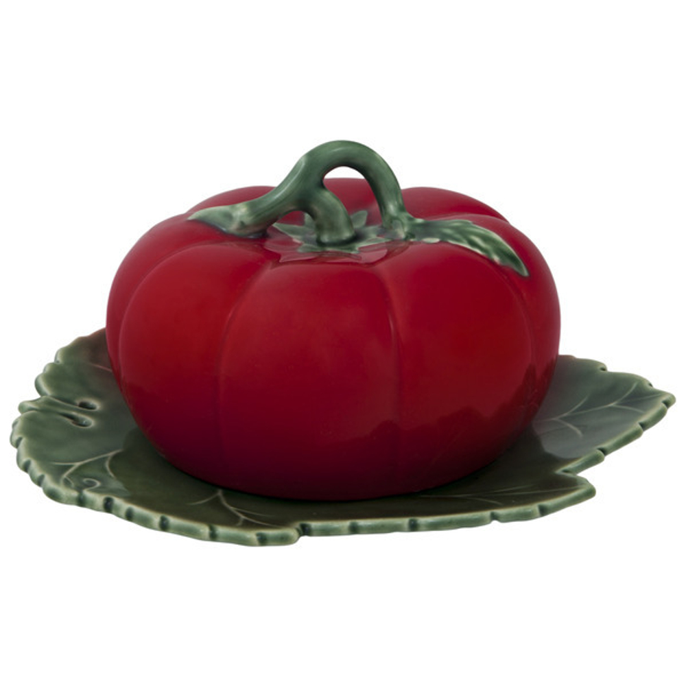 Масленка с крышкой Bordallo Pinheiro Томат 20x18см