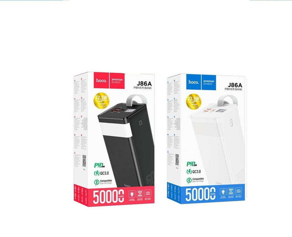 Внешний аккумулятор HOCO J86A Black 50000мАч