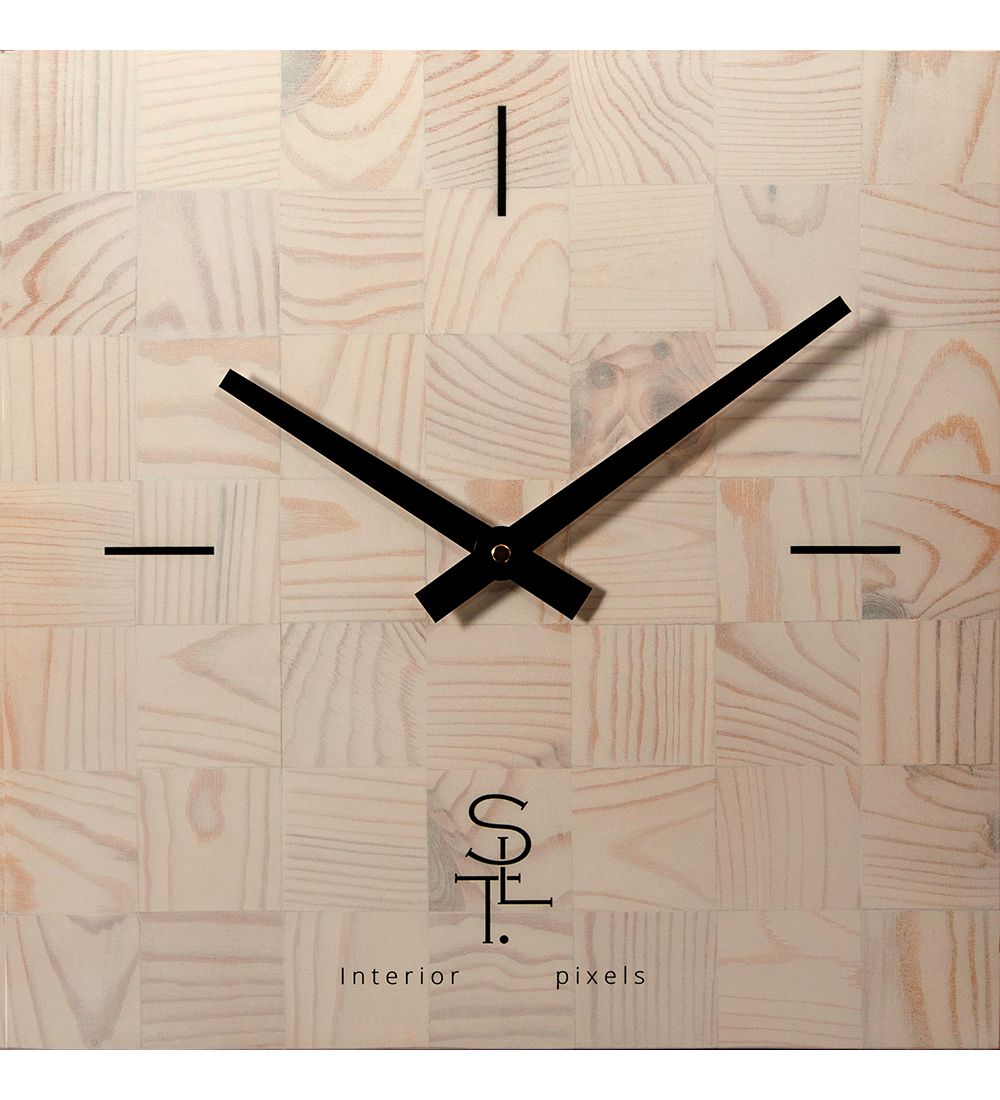 Салют SLT- 22 Часы настенные «CHESS WHITE WOOD»