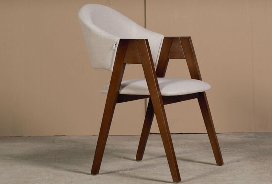 Стул Снуг, массив бука, старинный орех, Florida Cream