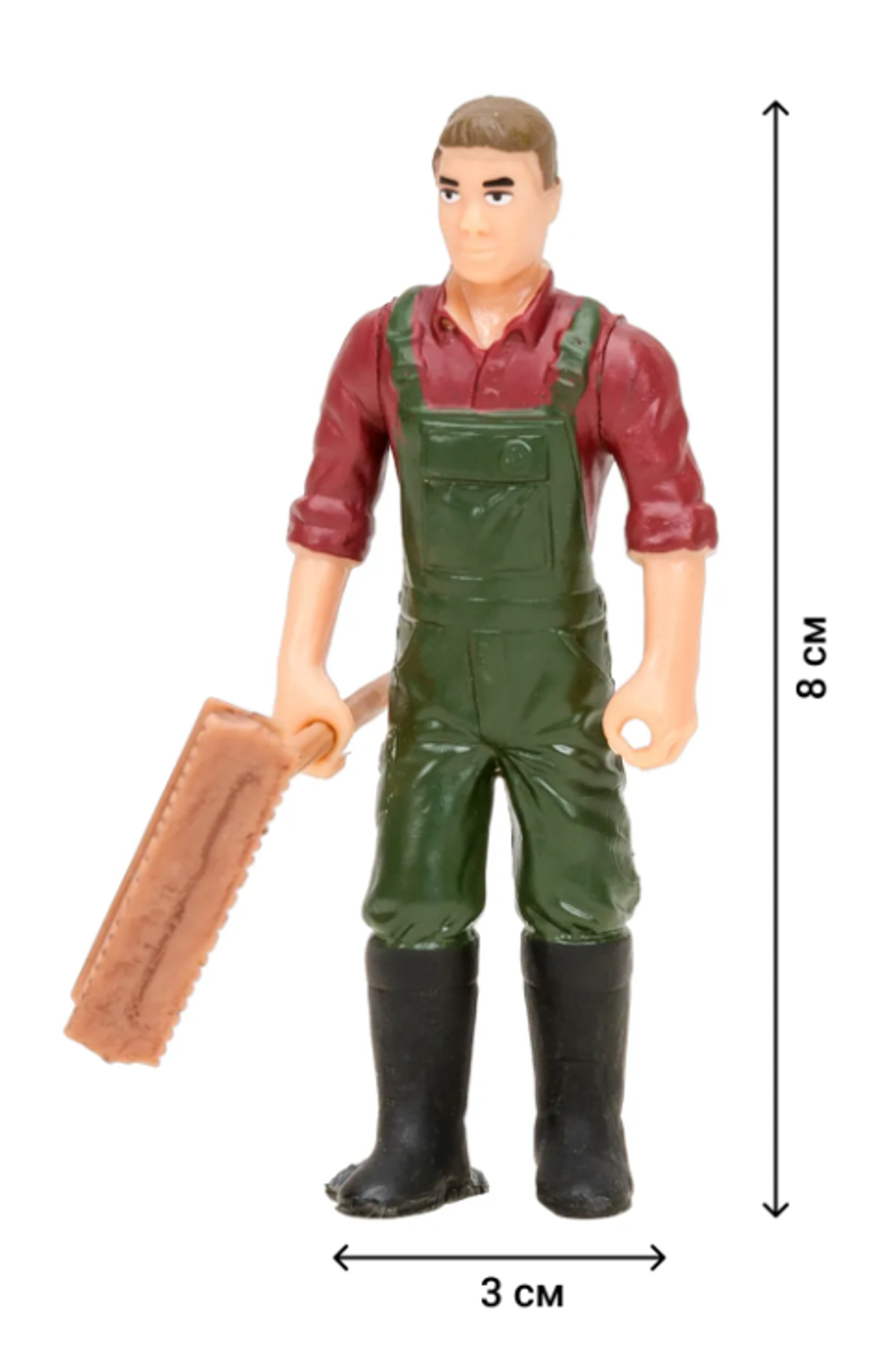 Игровой набор Masai Mara серия Мир домашних животных. На ферме: фермер, 2 овцы, загон, сено