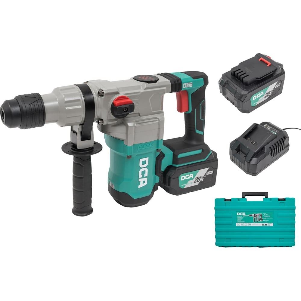 Аккумуляторный перфоратор DCA 2 АКБ 6 А*ч, в кейсе ADZC03-28 (TYPE H2K)