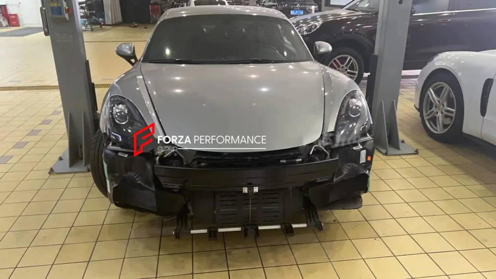 Передний бампер с губой в стиле GT4RS для Porsche 718 982 2016+ Порше