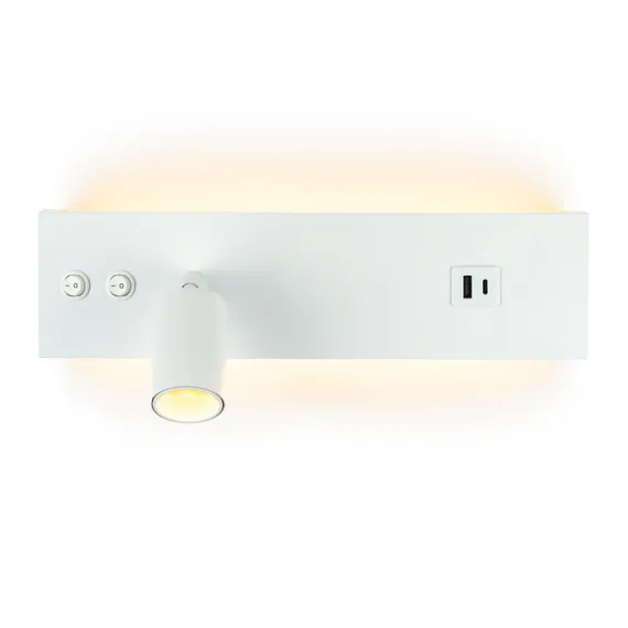 CL704460 Декарт Белый Св-к Настенный с USB