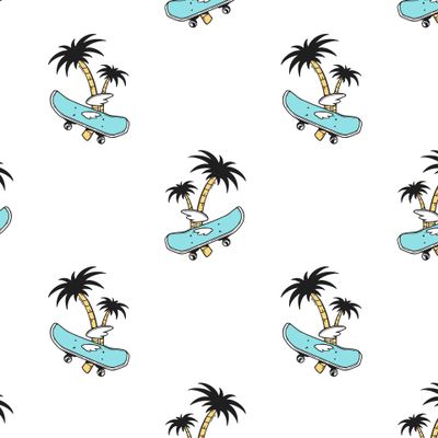 Скейтборд и пальмочки