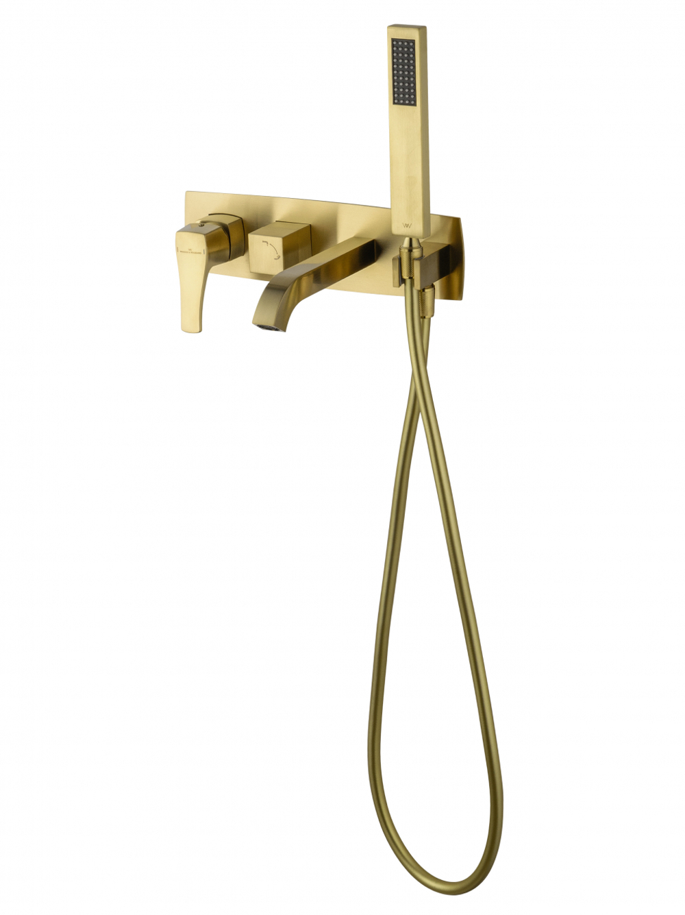 Смеситель для ванны встраиваемый WONZON & WOGHAND FLEX, Брашированное золото (WW-88889072-BG)